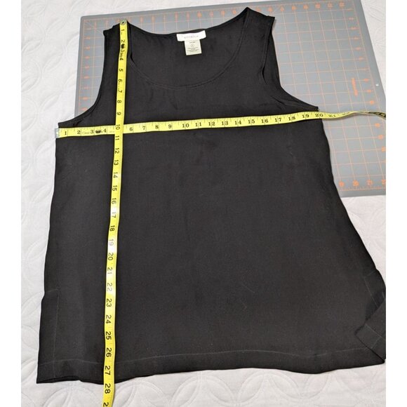 Go>Silk Womens Black Silk Sleeveless V-Neck Blouse Size 3 - Picture 7 of 9
